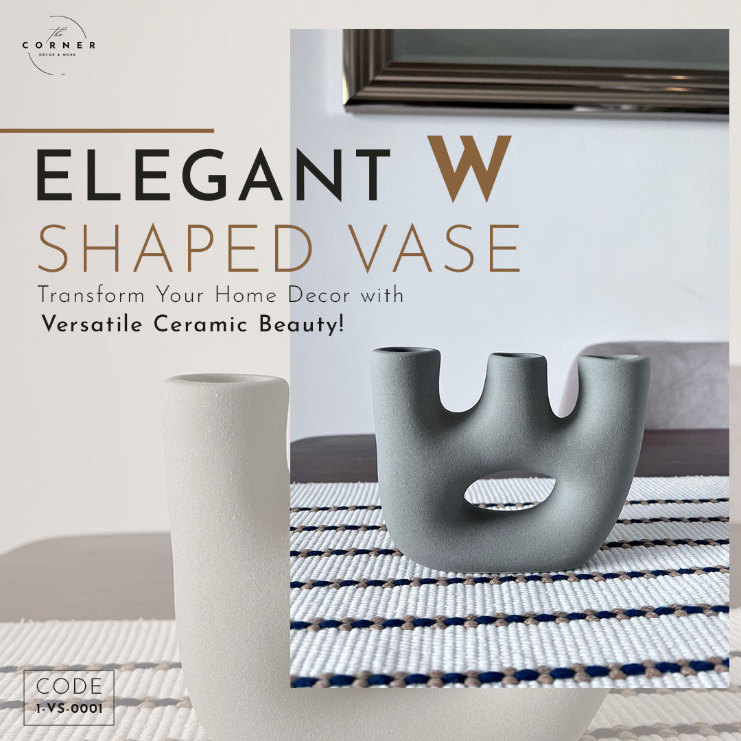 W shape vase Room Decor Ceramic