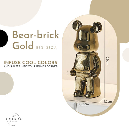 Bear Brick Coins Bank Medium Size